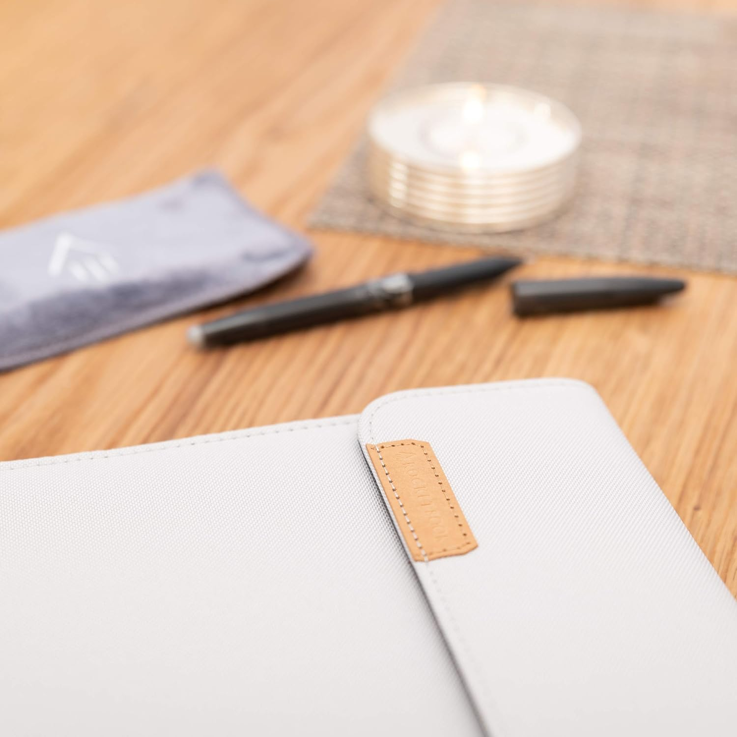 Rocketbook Capsule 2.0 Folio Cover for Core, Panda and Fusion - 100% Recyclable, with Pen Holder, Magnetic Clasp & Inner Storage - Letter Size - 8.5" X 11" - Gray image number 2