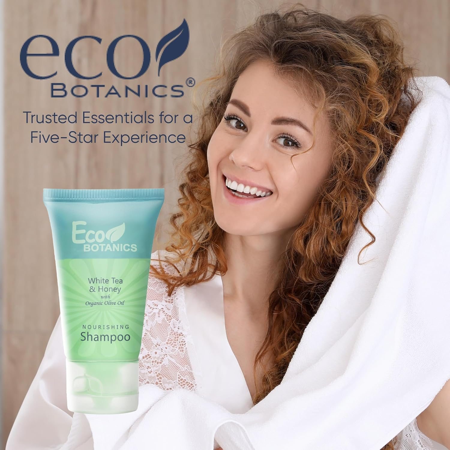 (30Ml, 300 Count) - Eco Botanics Shampoo, 30Ml Tube with Flip Cap with Organic Olive Oil (Case of 300)- Air Bnb, VRBO, Vacation Rental image number 2