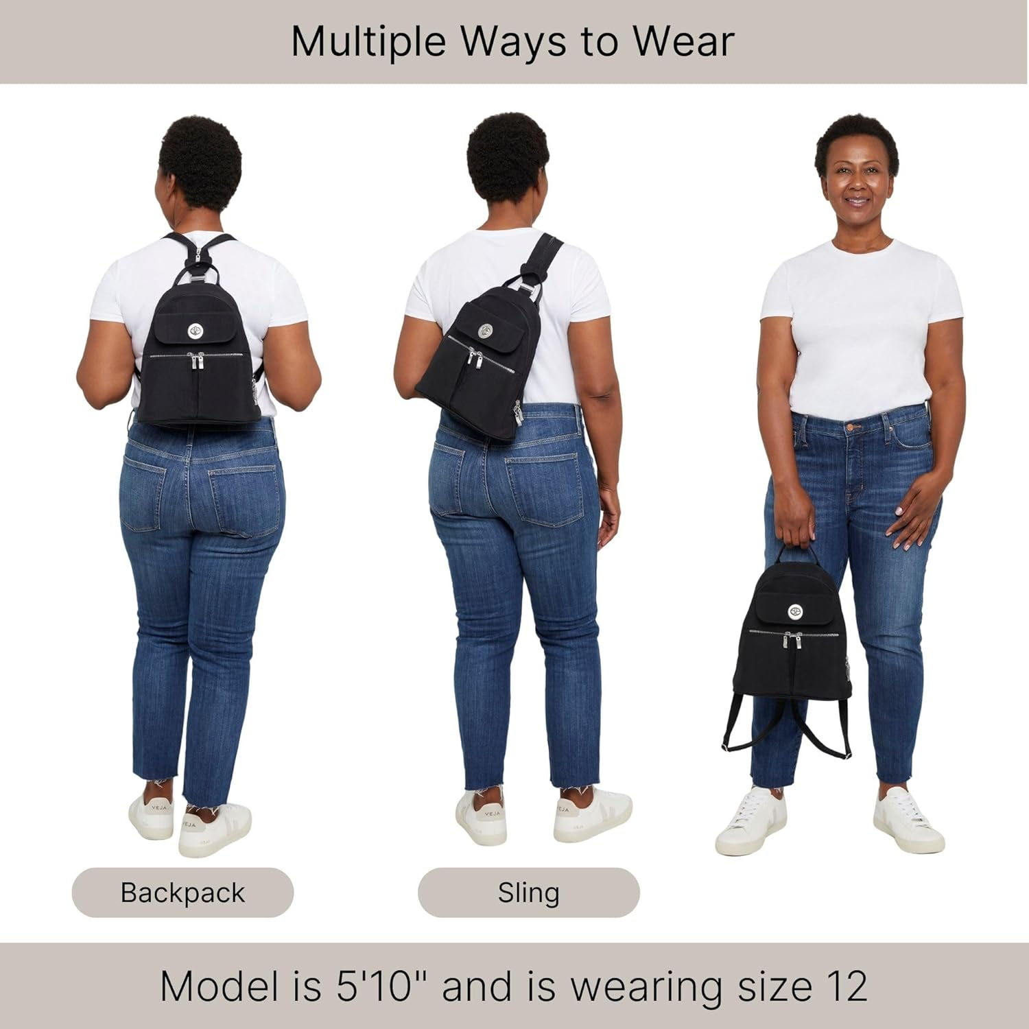 Baggallini Women'S Naples Convertible Backpack image number 5