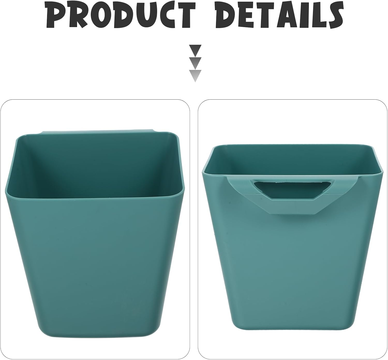 STOBAZA 5Pcs Green Wall-Mounted Storage Baskets Hanging Trolley Organizer Basket for Home Bathroom Makeup Shampoo Holder Space-Saving Pencil Holder