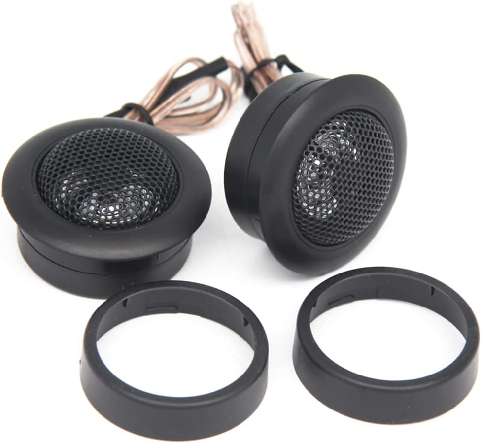 Car Tweeter Speaker 1-Inch 200 Watt Silk Dome Tweeters Audio Component Tweeters Premium Speaker System Tweeter Kit Original Sound Playback,Pair image number 1