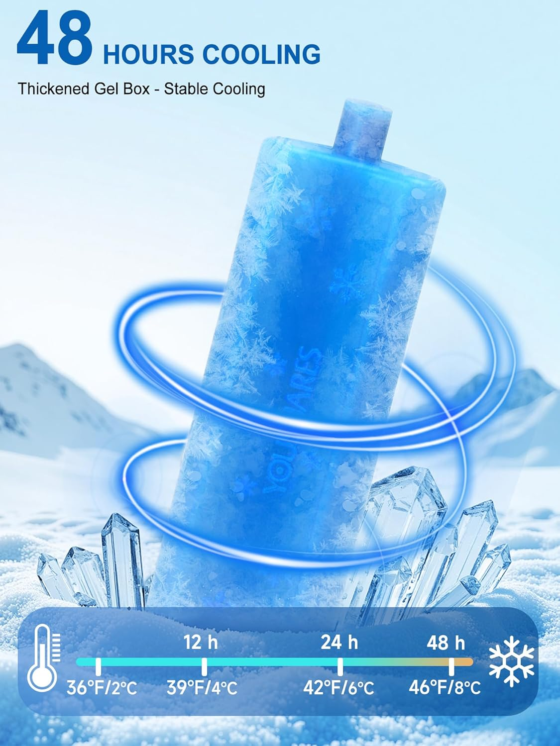 YOUSHARES 1-5 Pens Insulin Cooler Travel Case Medication Cooler for Travel TSA Approved Insulated Medicine Travel Case, 48H Diabetes Travel Case with Ice Pack for Long Trip and Daily (Black) image number 2