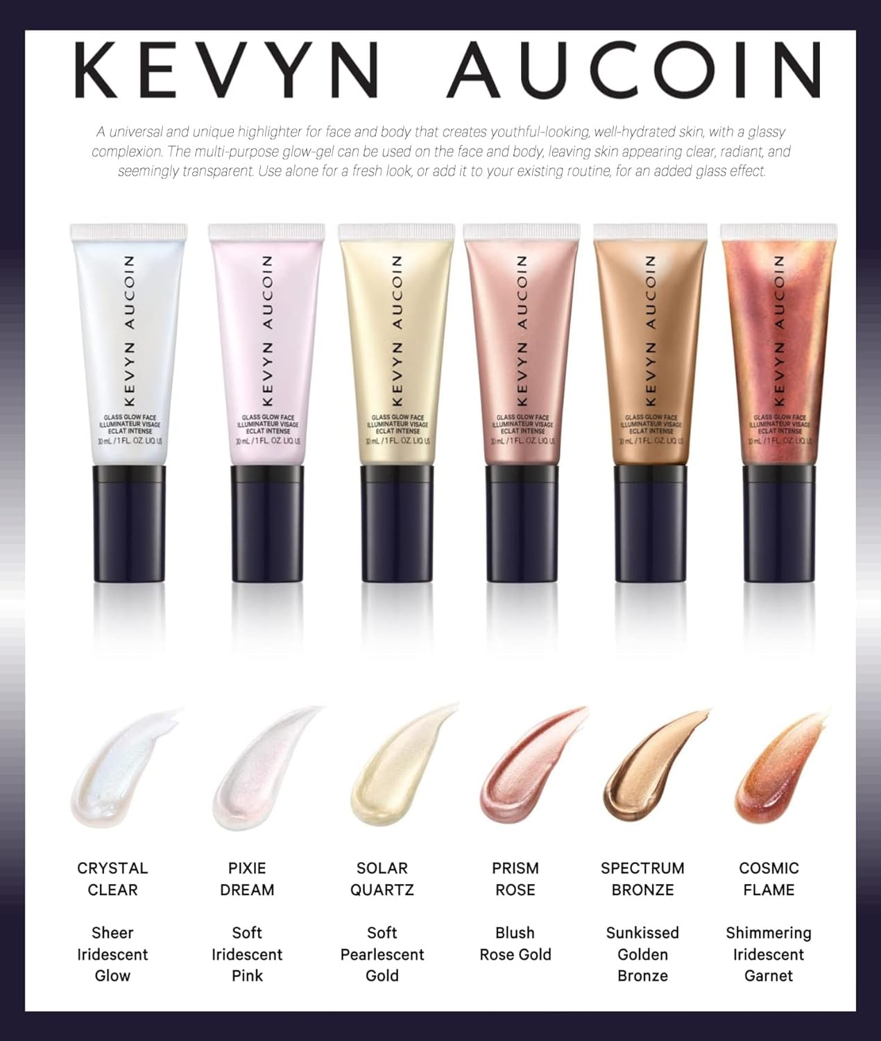 Kevyn Aucoin Glass Glow Face Highlighter - Prism Rose, 30 Ml