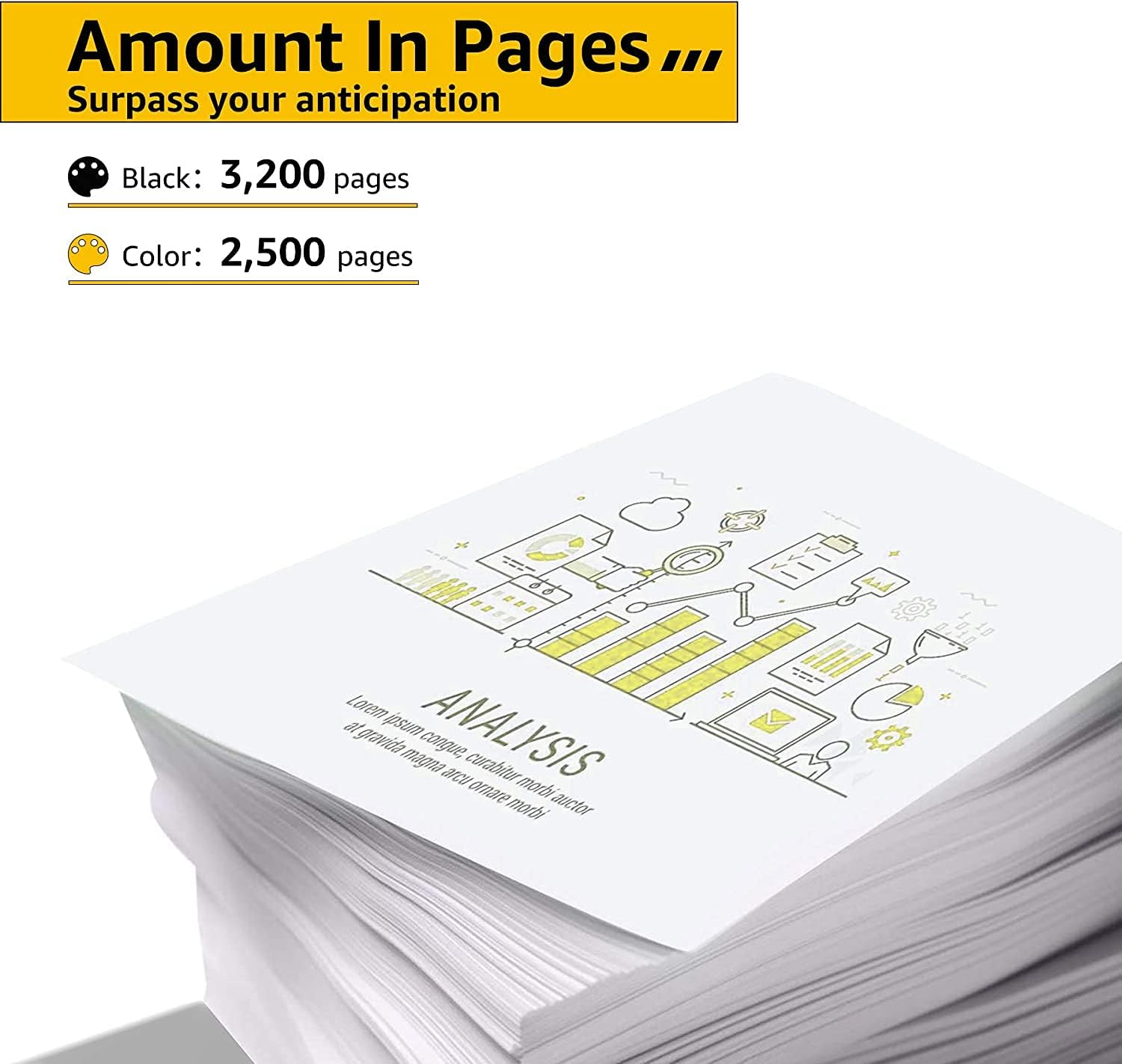 CF500X CF501X CF502X CF503X 202A 202X Toner Cartridges Compatible with HP Color Laserjet Pro M254Dw M280Nw M281Fdn M282Fdw（4 Pack image number 4