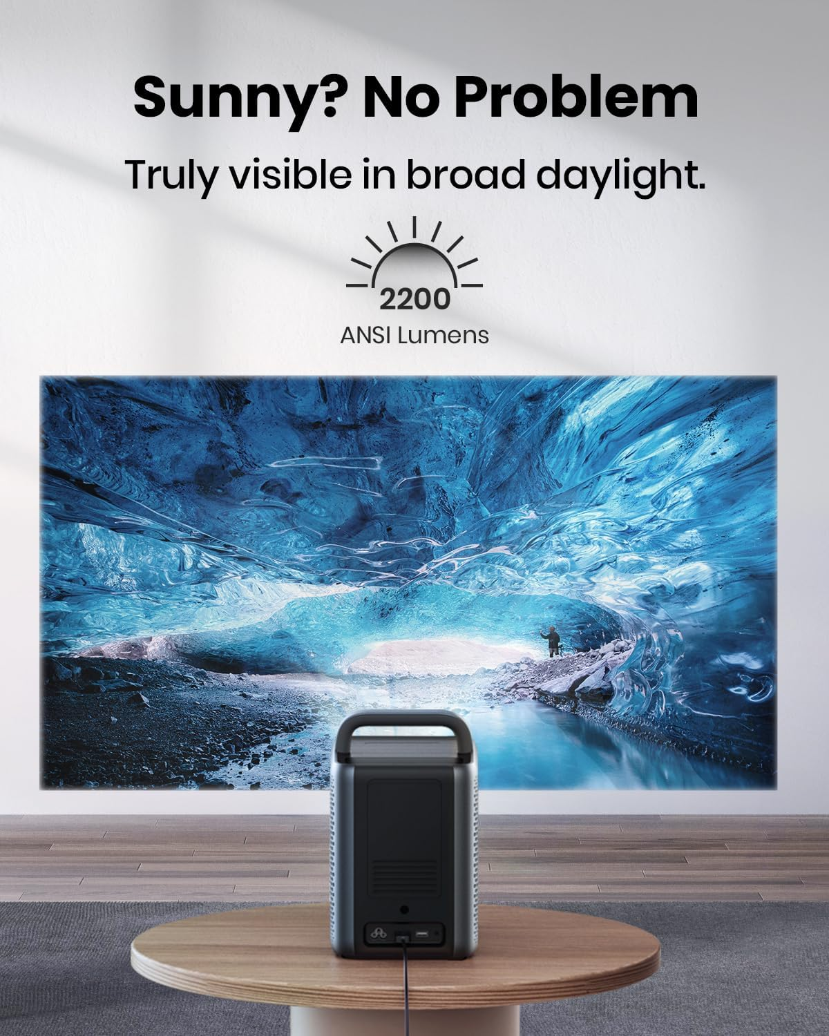 NEBULA by Anker Cosmos Laser 4K Projector (Upgraded), 2200 ANSI Lumens, Android TV 10.0 with Dongle, Autofocus, Auto Keystone Correction, Screen Fit, Home Theater Projector with Wi-Fi & Bluetooth.