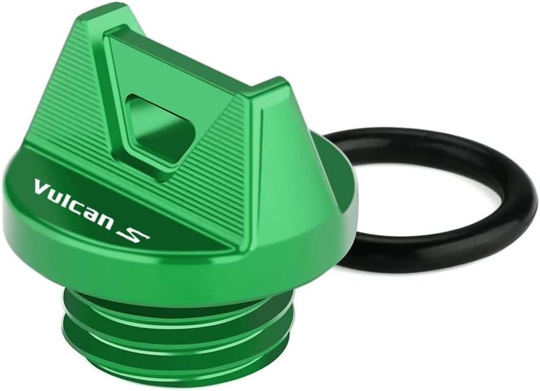 Mokiton Motorcycle Engine Oil Filler Plug Cover Screw Compatible with Compatible with K.Awasaki Vulcan S 650 2015-2020 2021 2022 2023 2024 2025 | Vulcans S650 Accessories (Green) image number 4