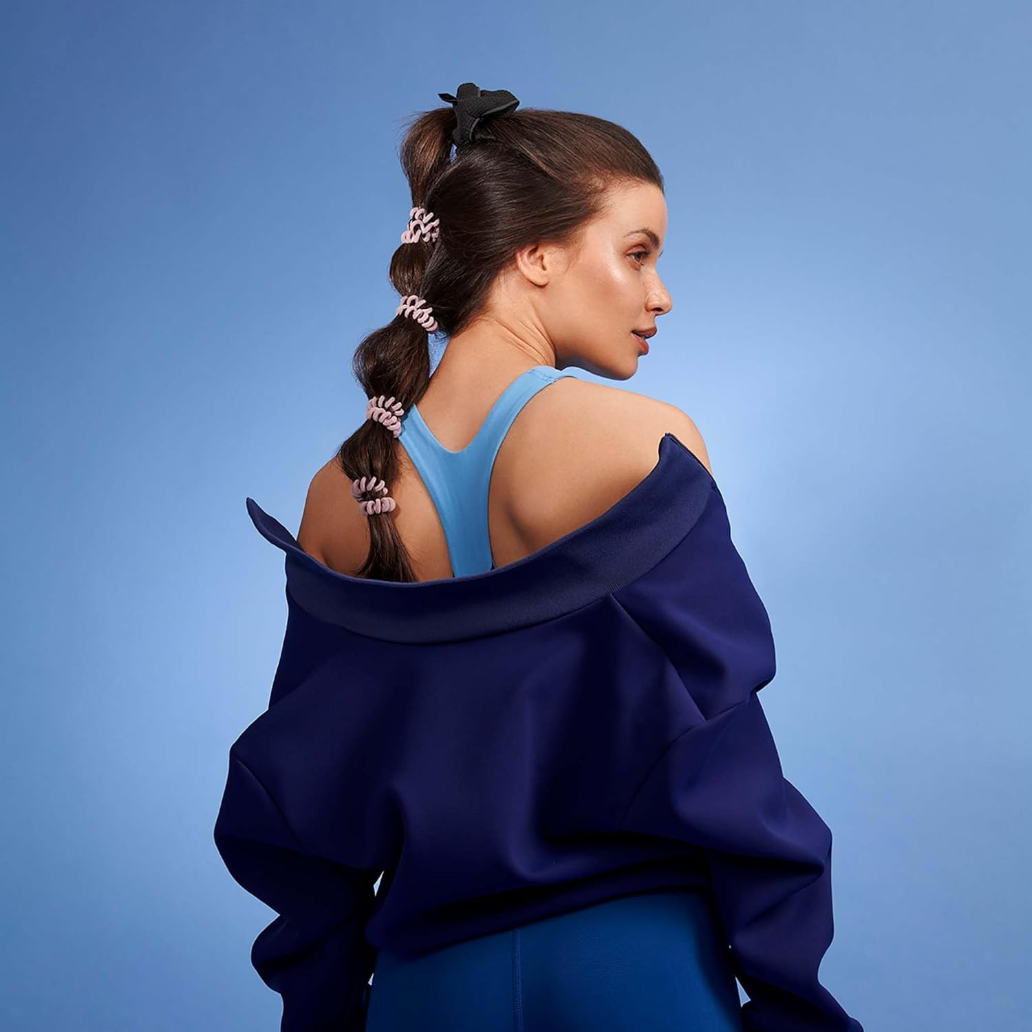 Invisibobble Hair Scrunchie Power Black Panther, Hair Bobbles Strong Hold for Sports, Scrunchies Grey Black, Designed in the Heart of Munich image number 3