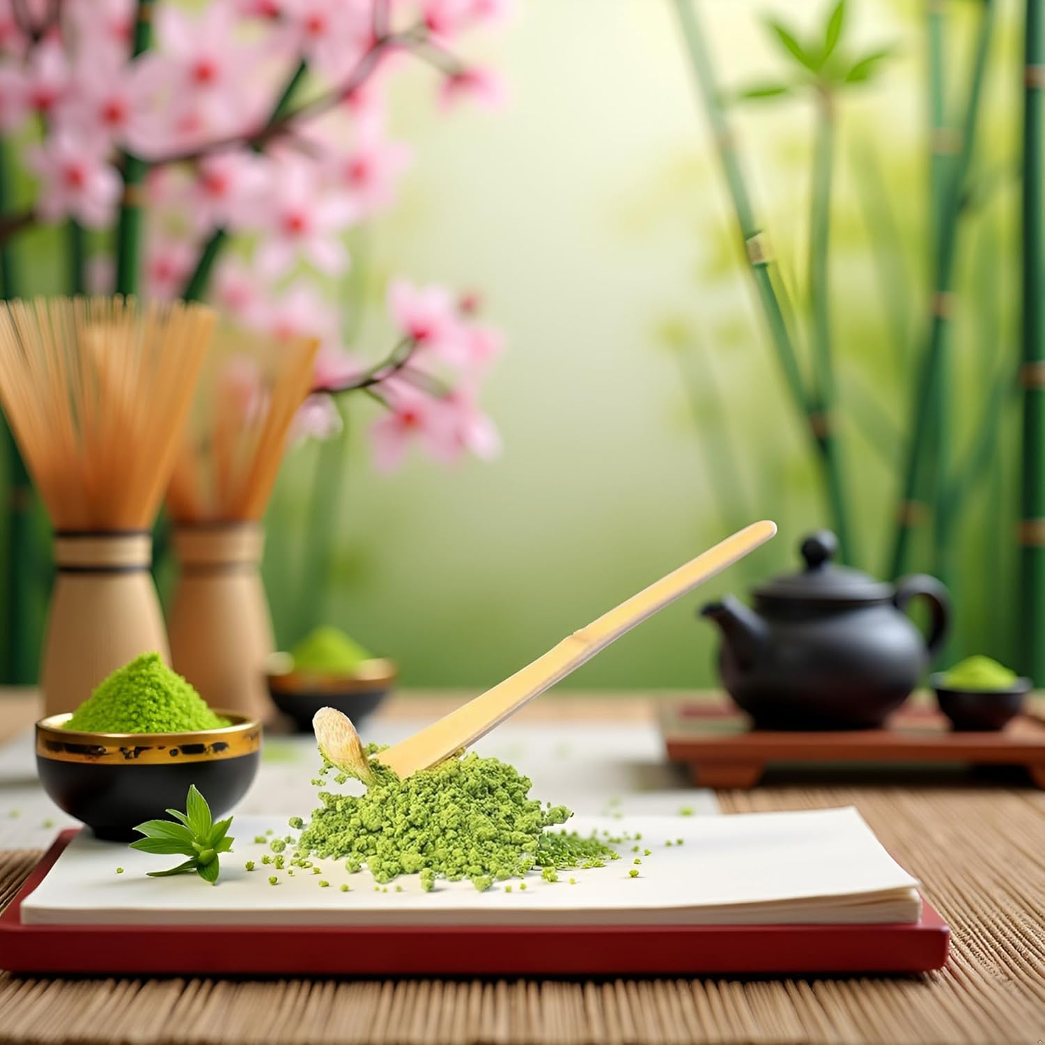 1Pc Brown Bamboo Matcha Scoop Japanese Chashaku Hooked Green Tea Spoon for Tea Ceremony 18Cm, Tea Scoops,Matcha Spoon, Bamboo Scoop,Coffee, Tea and Espresso,Tea Accessories image number 3