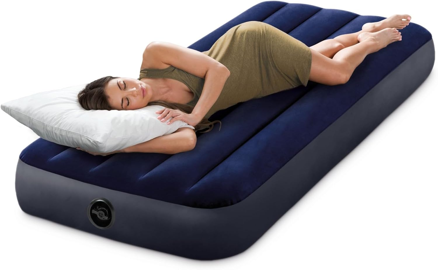 INTEX 64756 - Cot Dura-Beam Series Classic Downy Airbed, Size 76Cmx1.91Mx25Cm image number 1