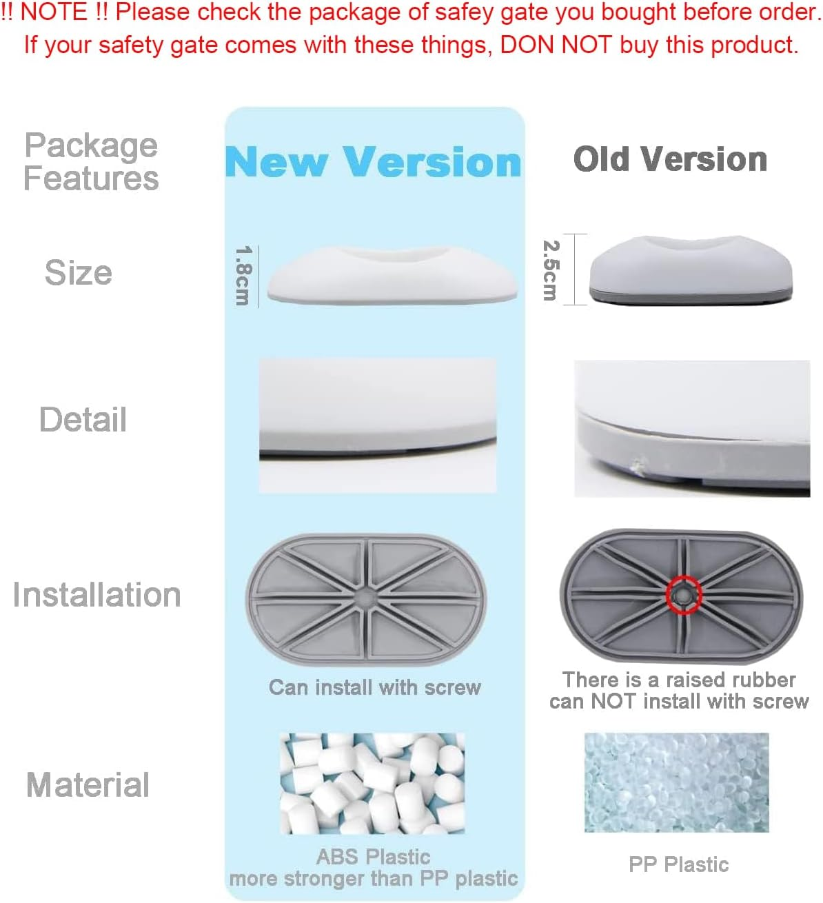 4 Pack Baby Gate Wall Protector, Protect Walls & Doorways for Pet & Dog Gates, Pressure Mounted on Stair Gate, No Screw Need image number 6