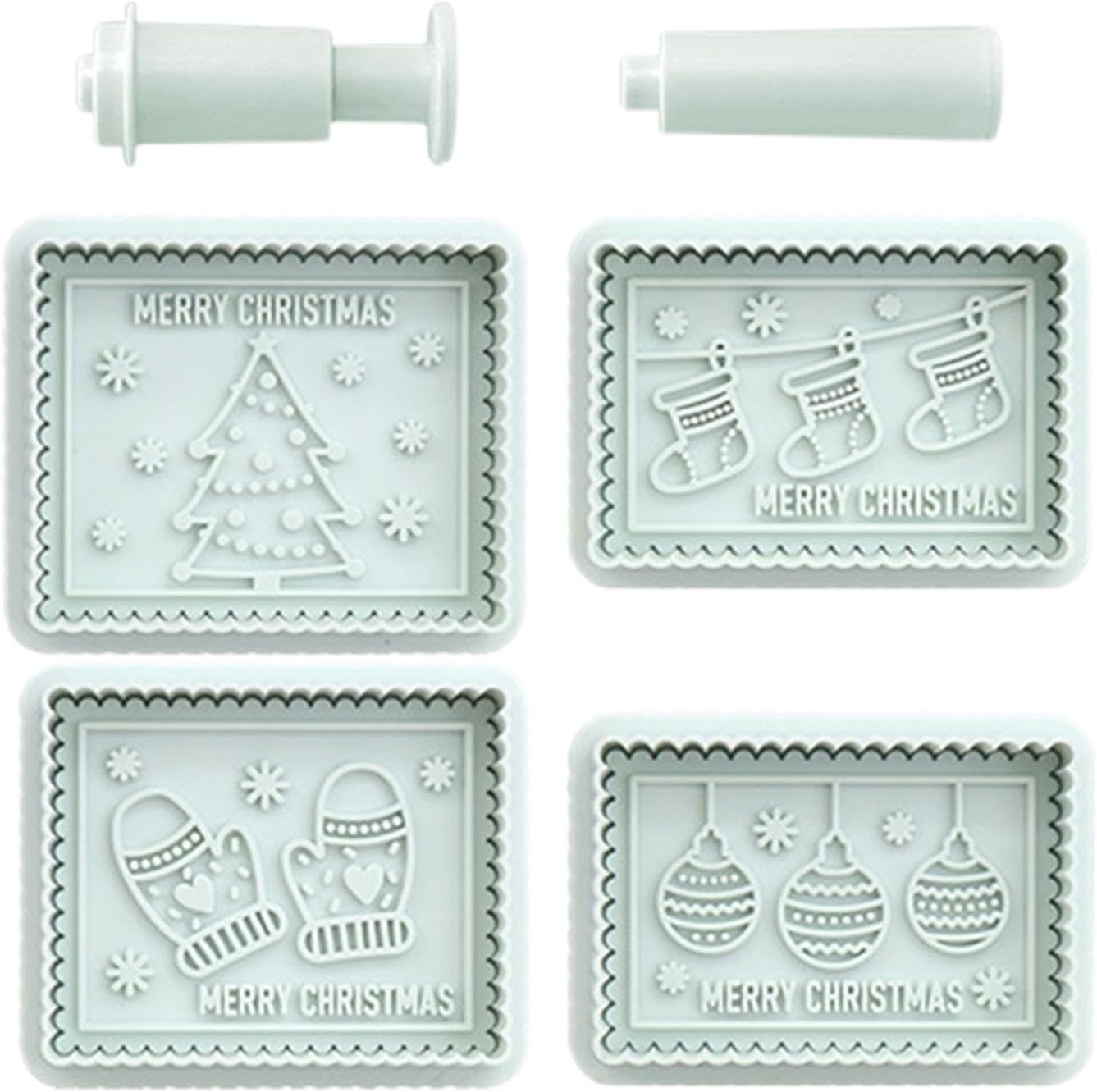 Christmas Cookie Molds, Chocolate Moulds, Christmas Cookie Mold Jam Chocolate Sandwich Cookie Mold for Baking Tool image number 2