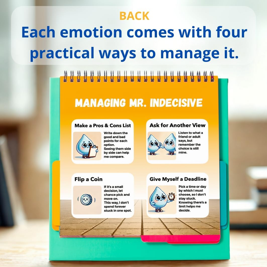 Emotion Flip Book for Kids: Manage Your Feelings Better with Feelings Builder image number 6