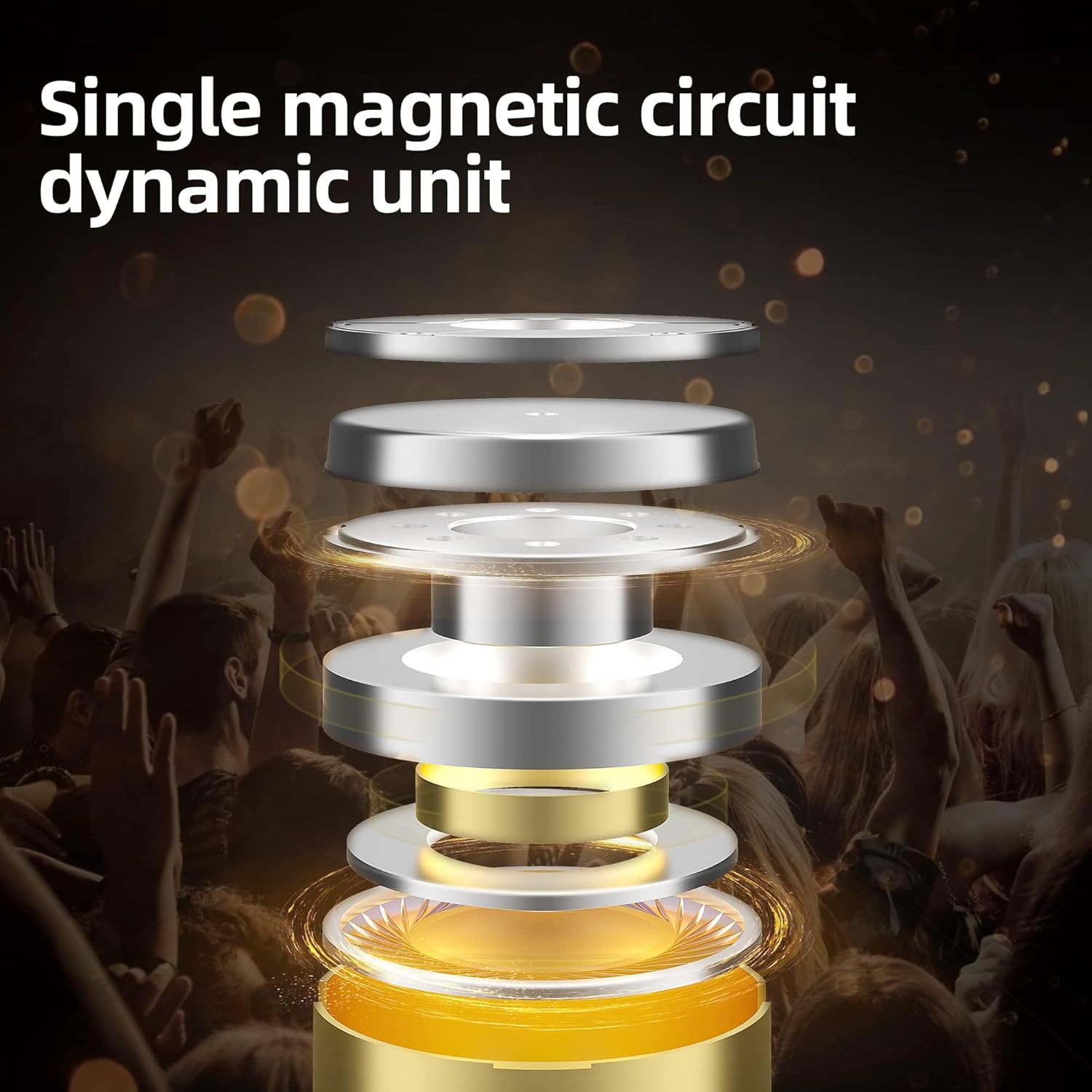 KZ EDS in Earphone,10 Mm Dual Magnetic Circuit Moving Coil Unit Rofessional Configuration KINBOOFI Earphone,High Resolution Noise-Canceling Headphone Headset for Sports & Exercise (With Mic, Black) image number 6