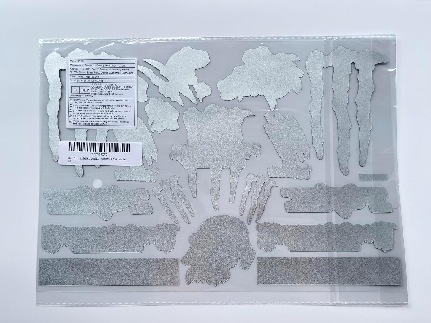 Cretassion Reflective Monster Energy Sticker, Waterproof Sticker Motorcycle Cool, High-Quality Stickers for Motorcycles, Motorcycle Helmet, Skateboard, Car and Off-Road Motorcycles Red