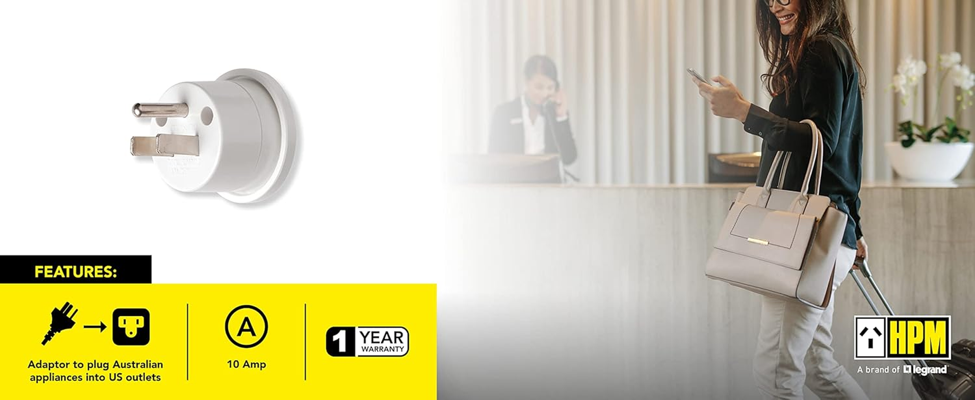 HPM USA Travel Adaptor image number 2