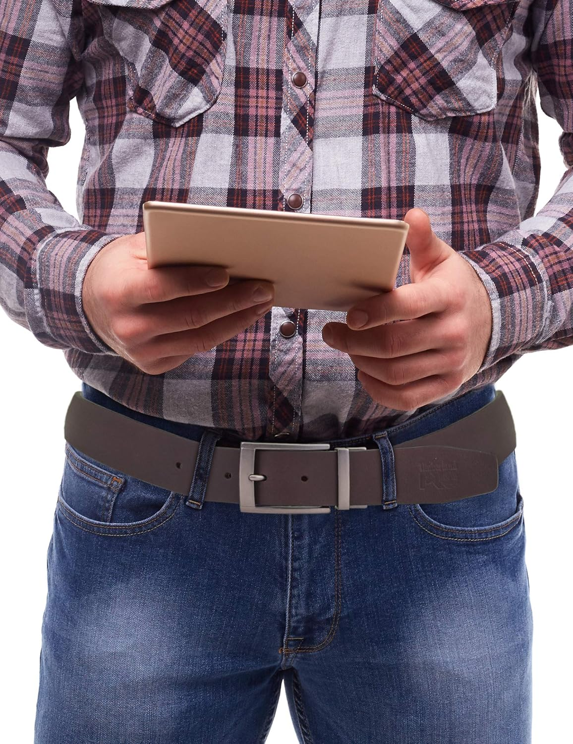 Timberland PRO Men'S 38Mm Harness Roller Reversible Leather Belt image number 3