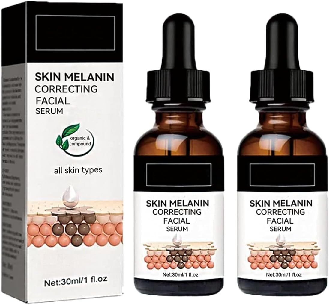 2024 Melanin Correcting Facial Serum, Dark Spot Correcting Radiance Serum,Moisturizing Repairing Serum for Glowing Skin