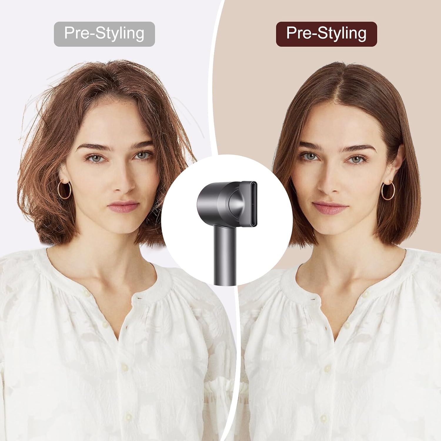 Odashen Gentle Air Attachments/Diffuser/Styling/Concentrator/Smoothing Nozzle Accessories for Dyson Supersonic Hair Dryer HD01,HD02,HD03 (Styling Concentrator) image number 1