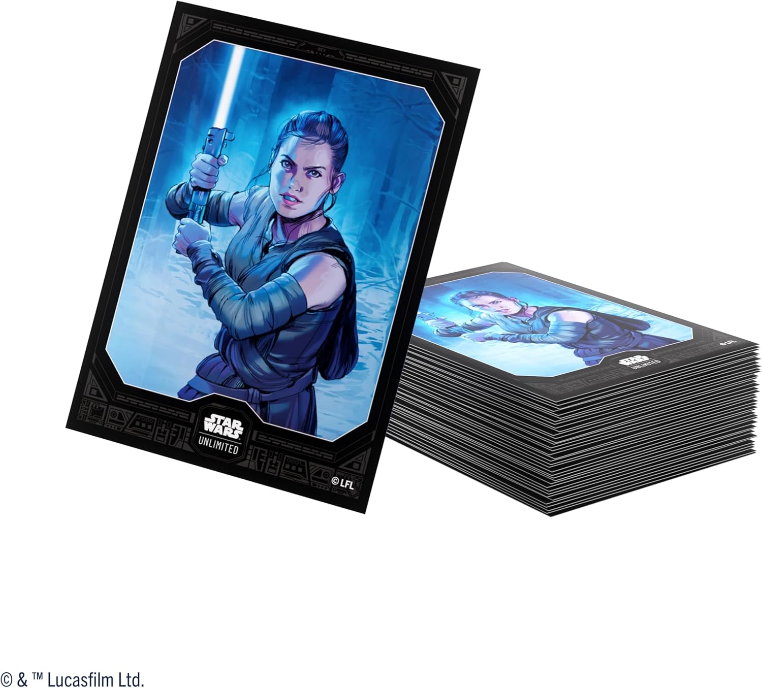 Gamegenic Star Wars: Rey Unlimited Art Sleeves, Grey image number 2