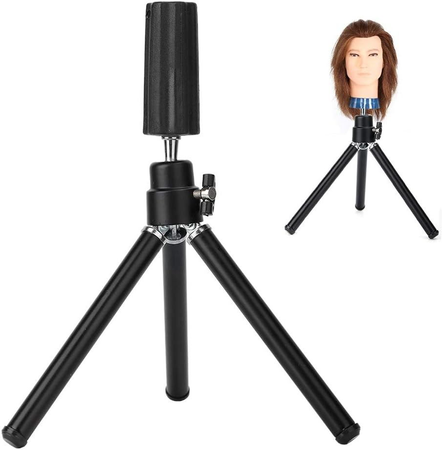 Mannequin Head Tripod, Hairdressing Training Hair Mannequin Tripod, Dyeing for Curling image number 1