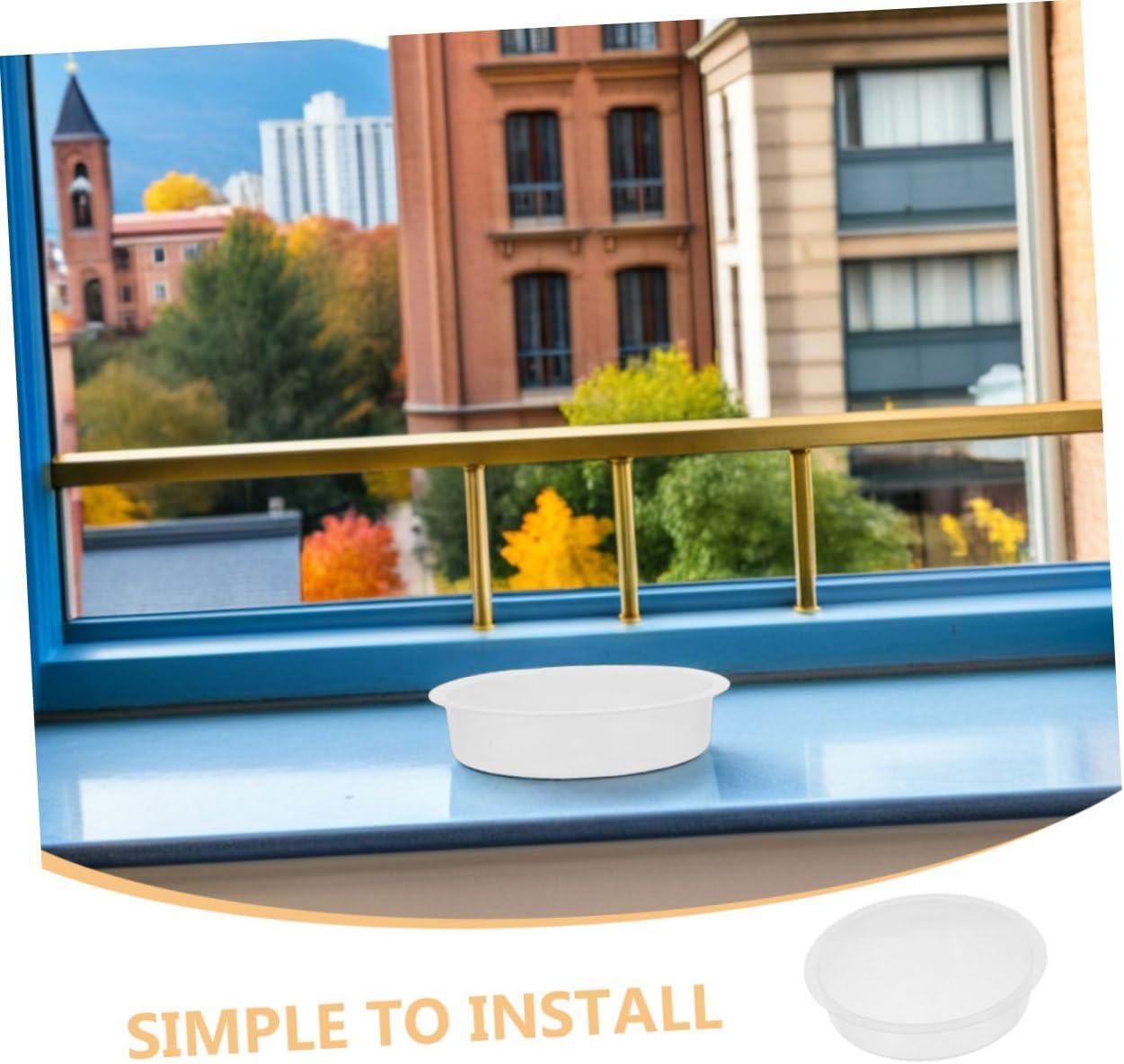 Yardwe 6Pcs Plastic Bird Bath Bowl Replacement for Outdoor Garden Balcony Lightweight Bird Water Feeder Bowls to Attract Hummingbirds Parrots image number 2