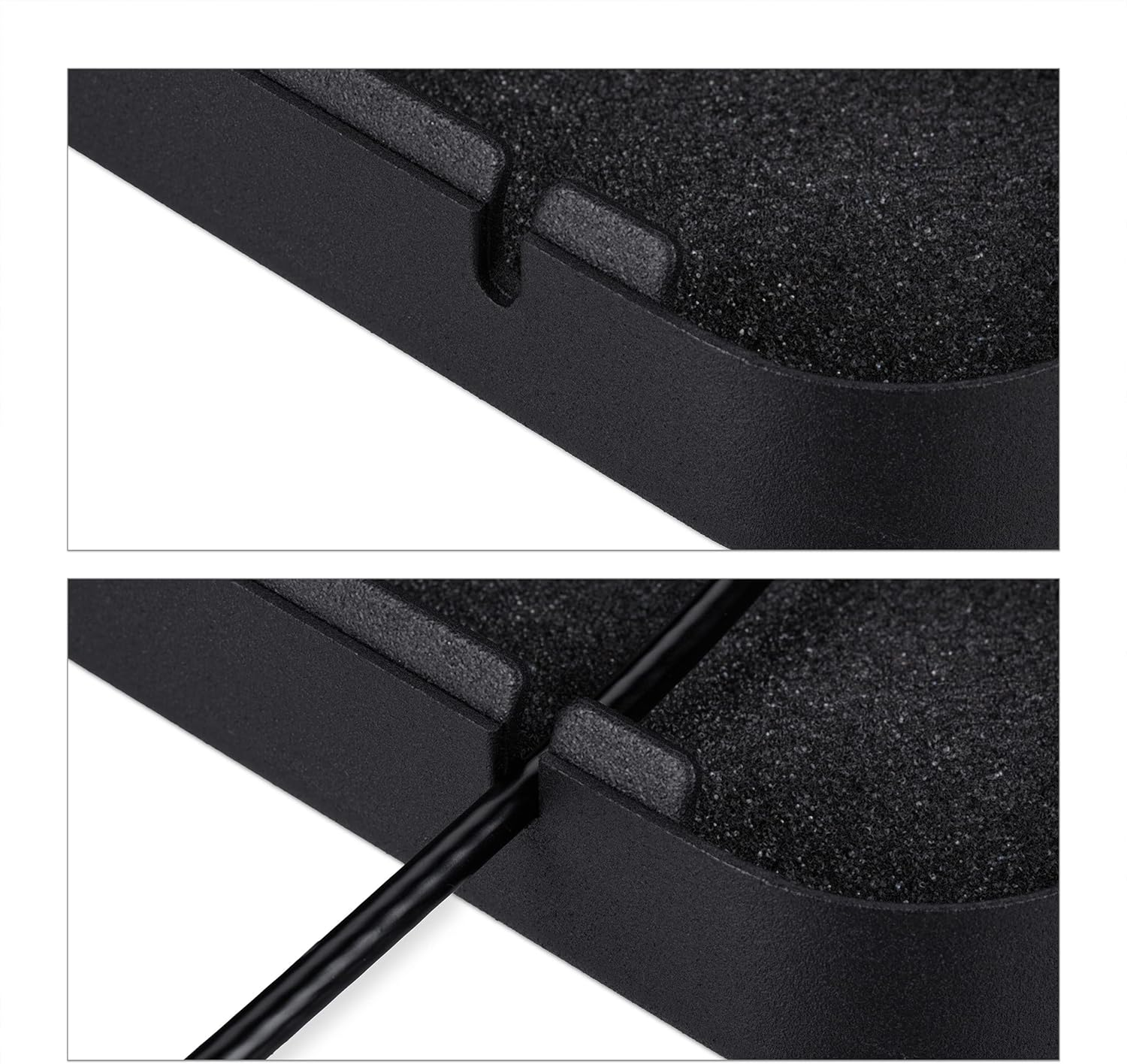 Relaxdays Security Box Lockable, 2 Keys, Portable, Fuse Cable, Car Safe, Steel, H X W X D: 5 X 17 X 25 Cm, Black