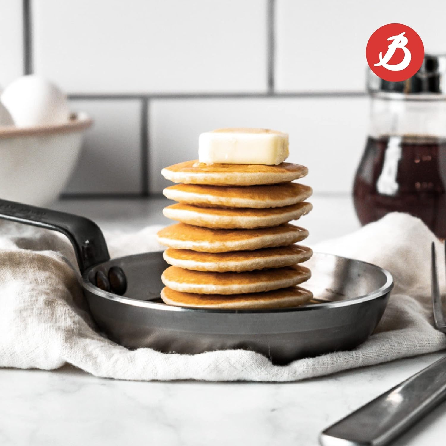 De Buyer 8140.12 Aluminium Choc Blini Pan, 12 Cm Diameter image number 3