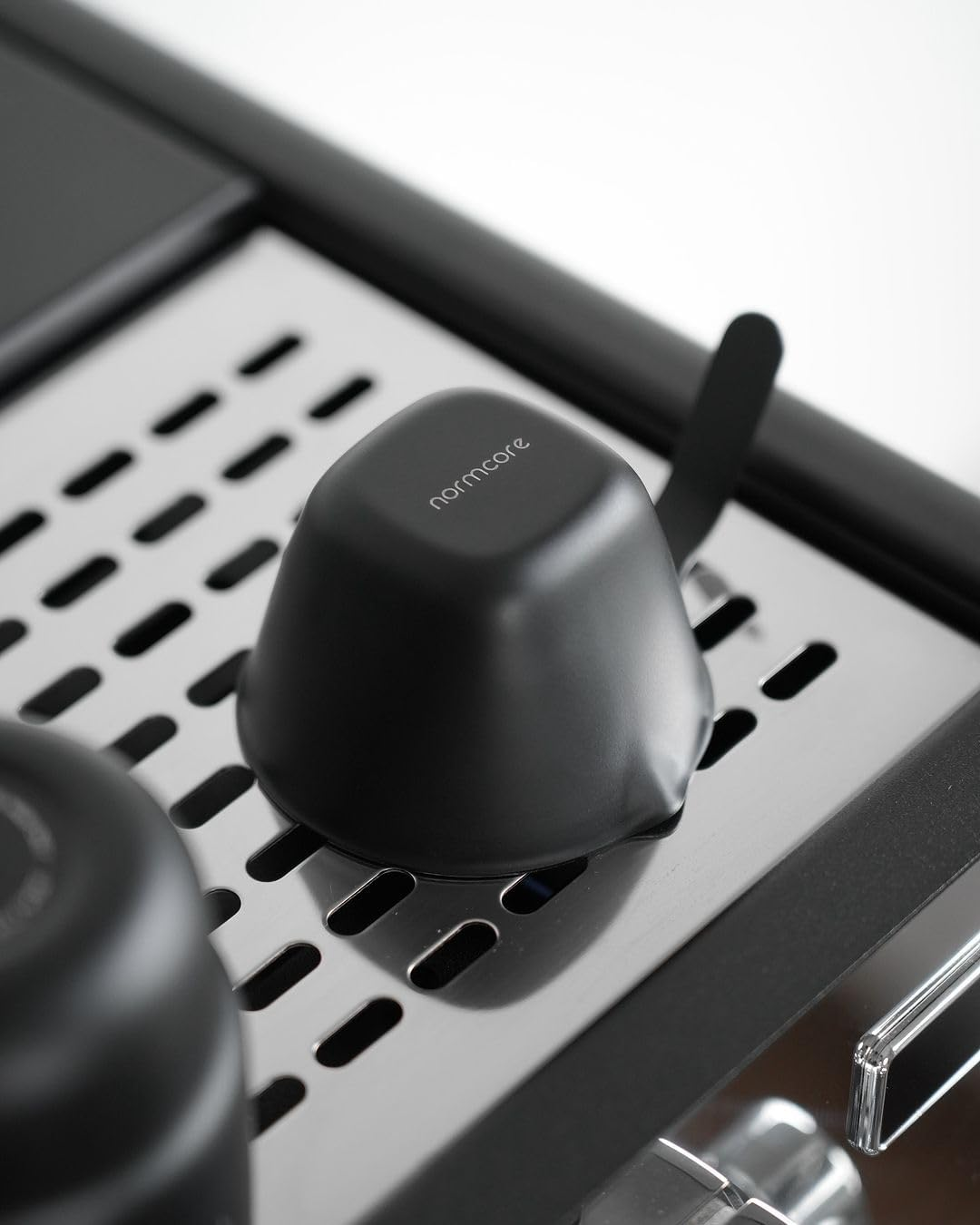 Normcore Espresso Measuring Cup, Espresso Shot Cups with Handle, Espresso Pouring Cup with Double Spout for Barista Tool Accessories, 1Mm Thick, 304 Stainless Steel, Matte Black image number 2