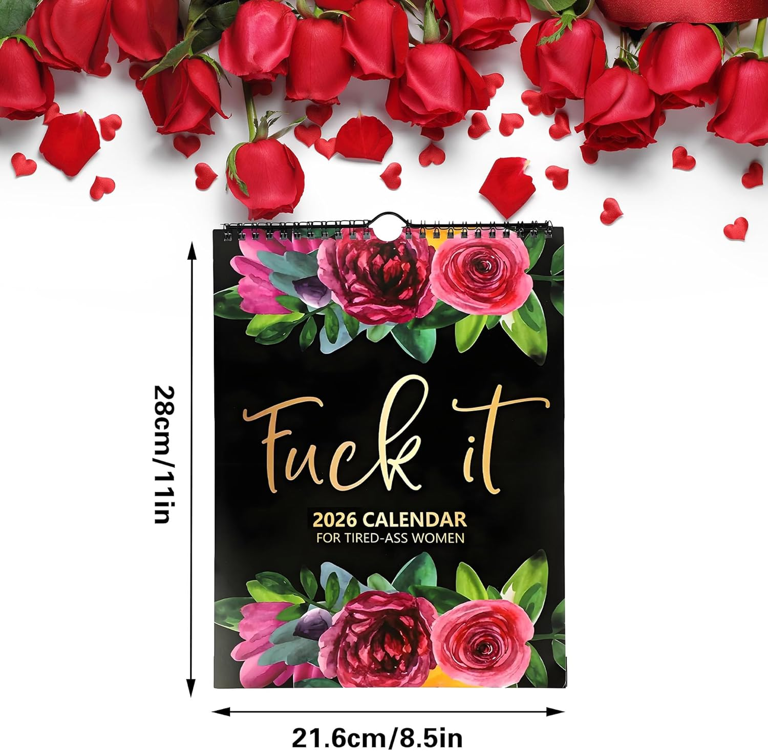 2026 Calendar for Tired-Ass Women, Fu-Ck It Calendar, Tired Woman 2026 Wall Calendar, Funny Wall Calendar for Home Office Decor, Swear Word Planner Monthly Calendar Gag Gifts for Women image number 2