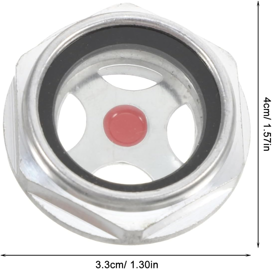 5PCS Aluminum Alloy Oil Level Sight Glass Gauge for Air Compressor Tank Male Thread G1/4 G1/2 G3/4 G3/8 G1 Oil Window Indicator for Liquid Level Detection image number 1