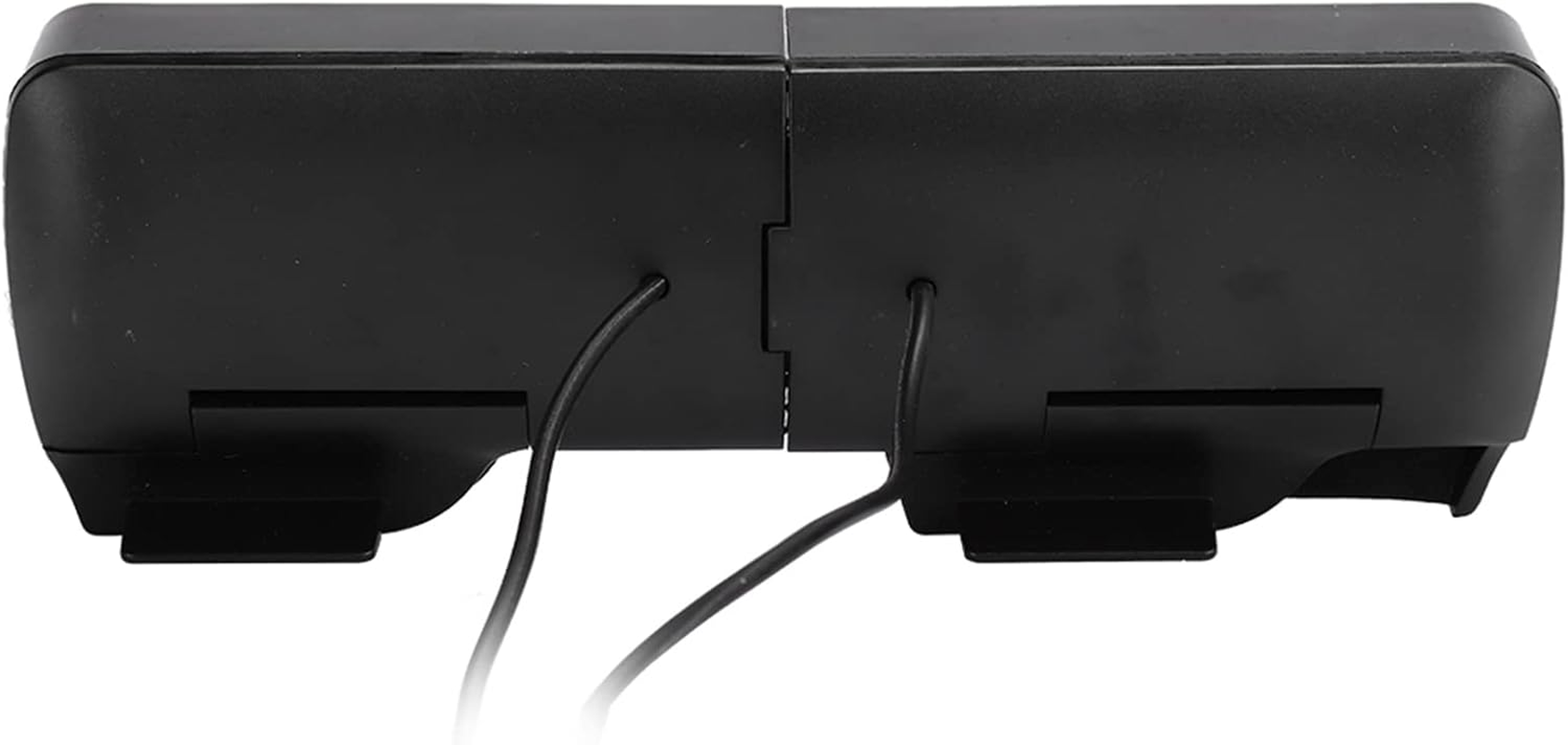 USB Wired Speaker, Portable Soundbar Computer Mini Loudspeaker, with a Clip, for Desktop Laptop Computers, Black image number 4