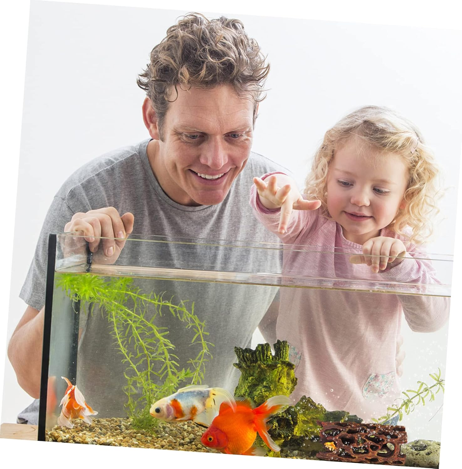 VERDANVERSE 2Pcs Aquarium Cave Hideout Decor Fish Tank Landscape Adornments Tree Ornaments for Pet Fish image number 5