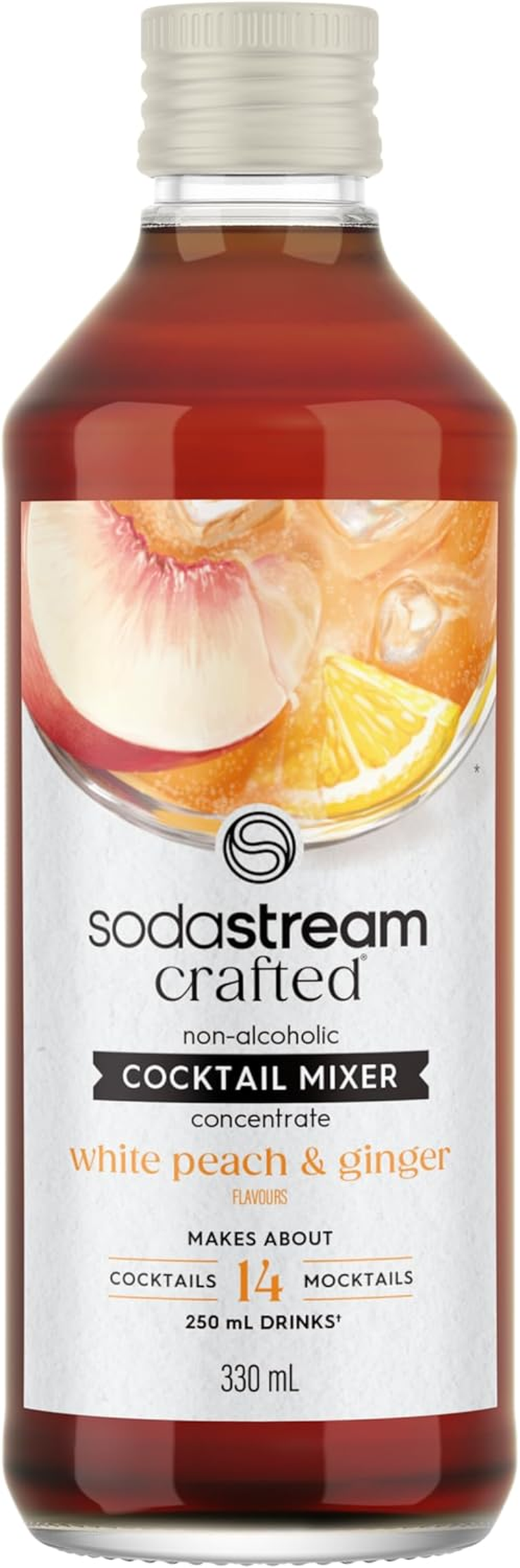 Sodastream - Crafted Cocktail Mixer White Peach & Ginger Drink Mix | for Soda Makers; Turns 10.5 Litres of Fizzy Water into a Delicious Cocktail or Mocktail | Makes 42 Servings | 330Ml, Pack of 3 image number 5