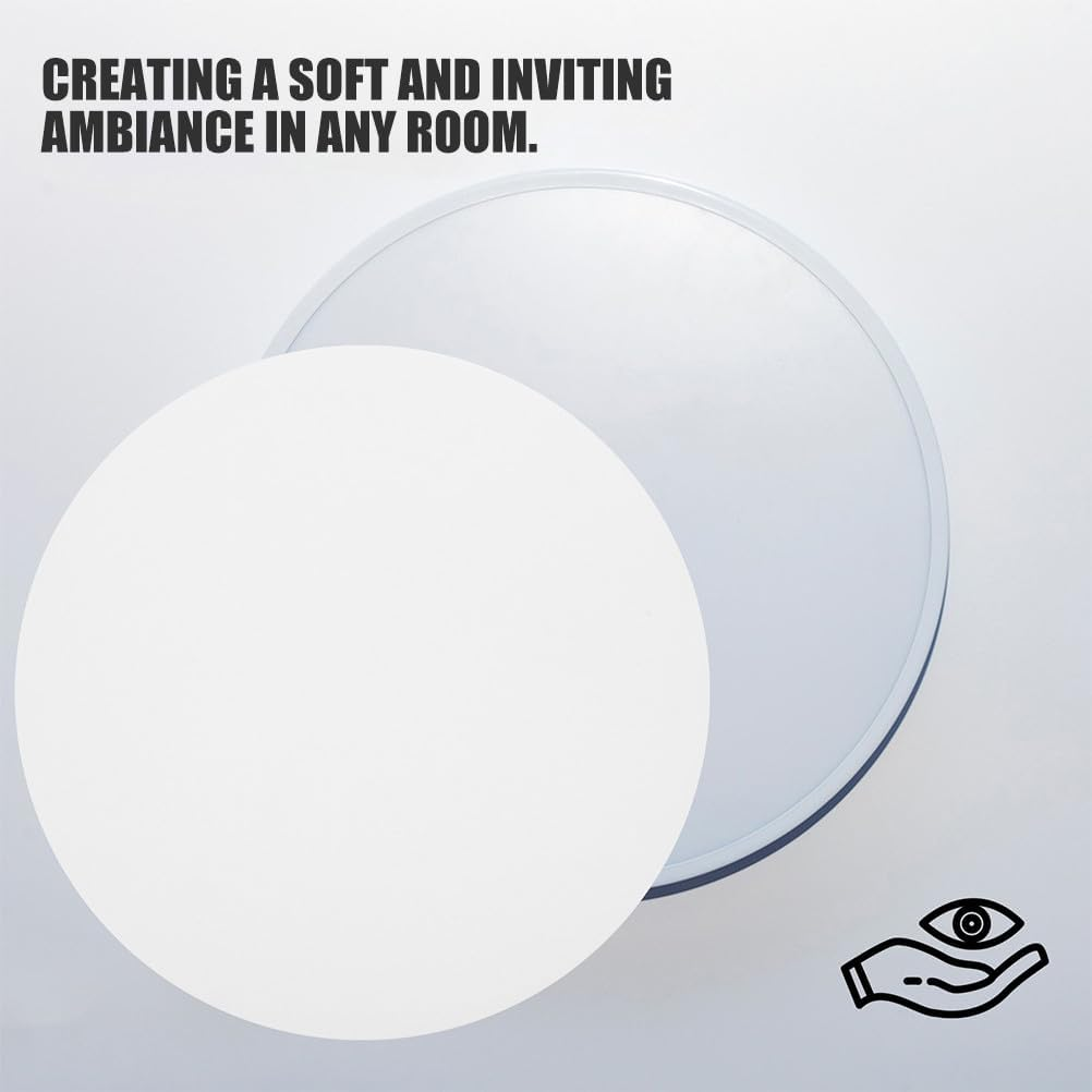 Veemoon Diffuser: Circular Acrylic Light Cover 39.5Cm/15.52" Diameter - White Lighting Panel - DIY Replacement Lampshades for Led Fixtures image number 2