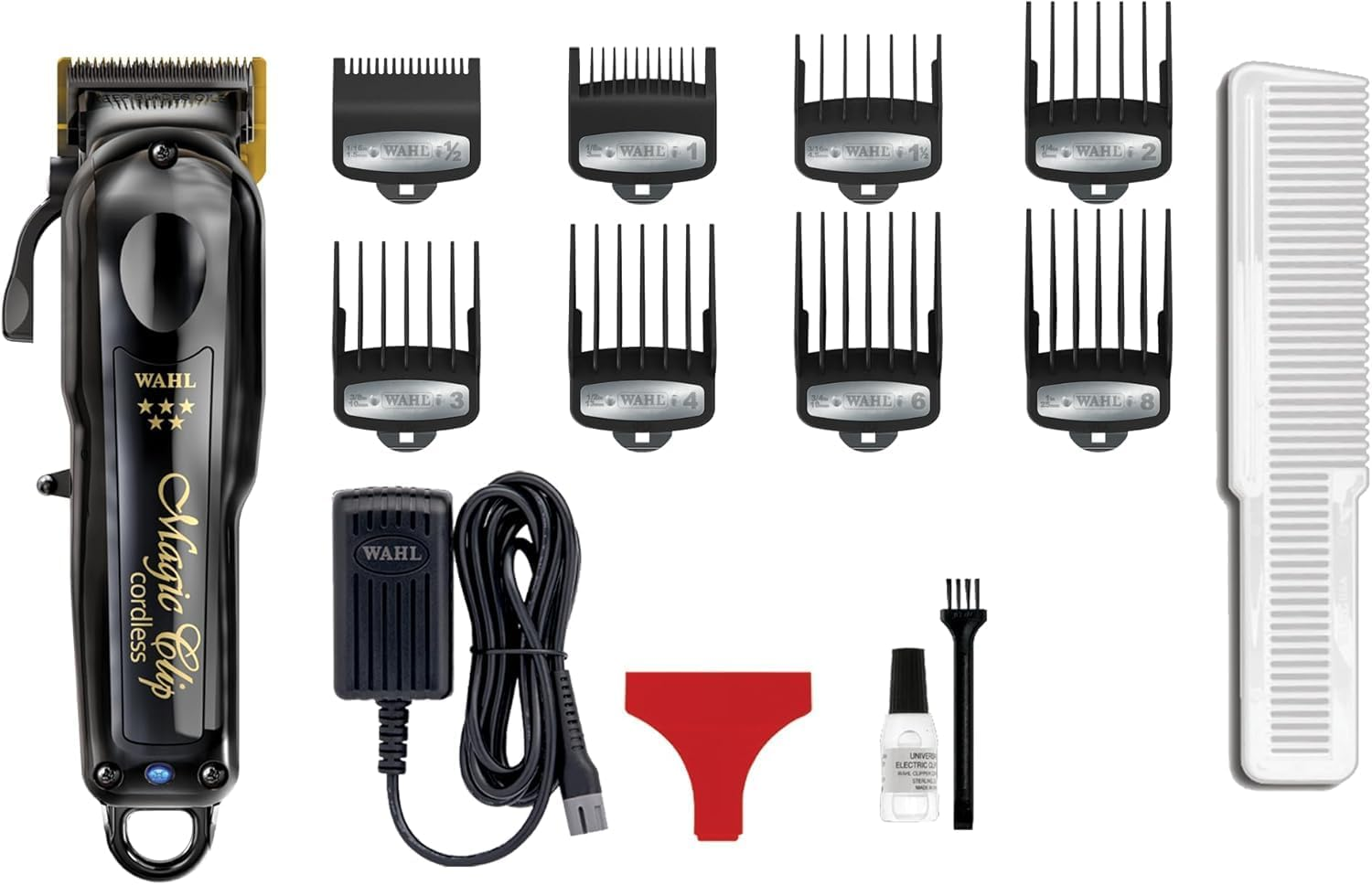 Wahl Motor Black Magic Clip Hair Clipper + Vanish Shaver + Power Station 3 Direct Charging Ports