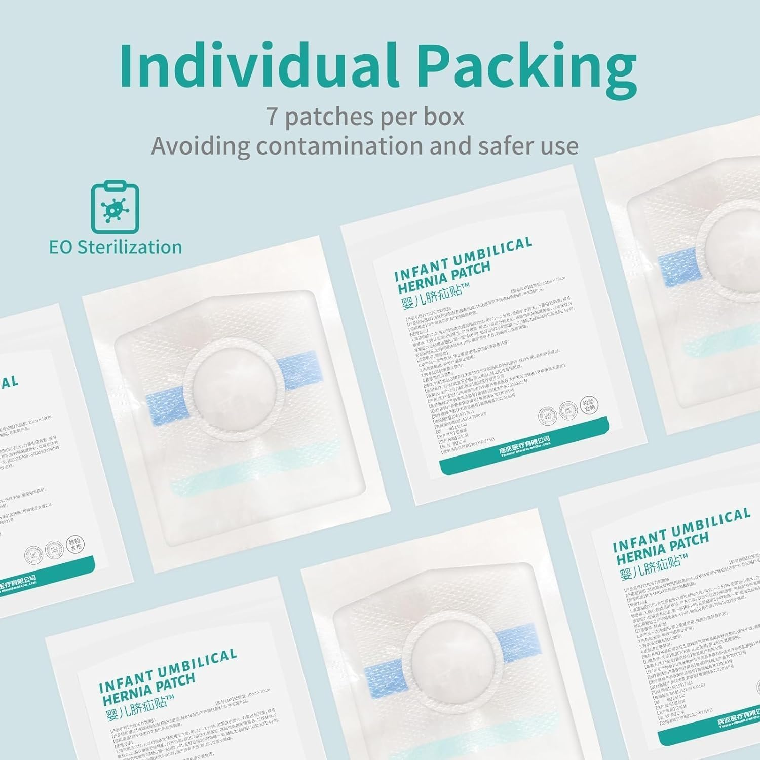 Baby Belly Navel Patches, Cotton Pads for Baby Belly Button Hernia, Infant Essentials Must Haves (14 Pcs)