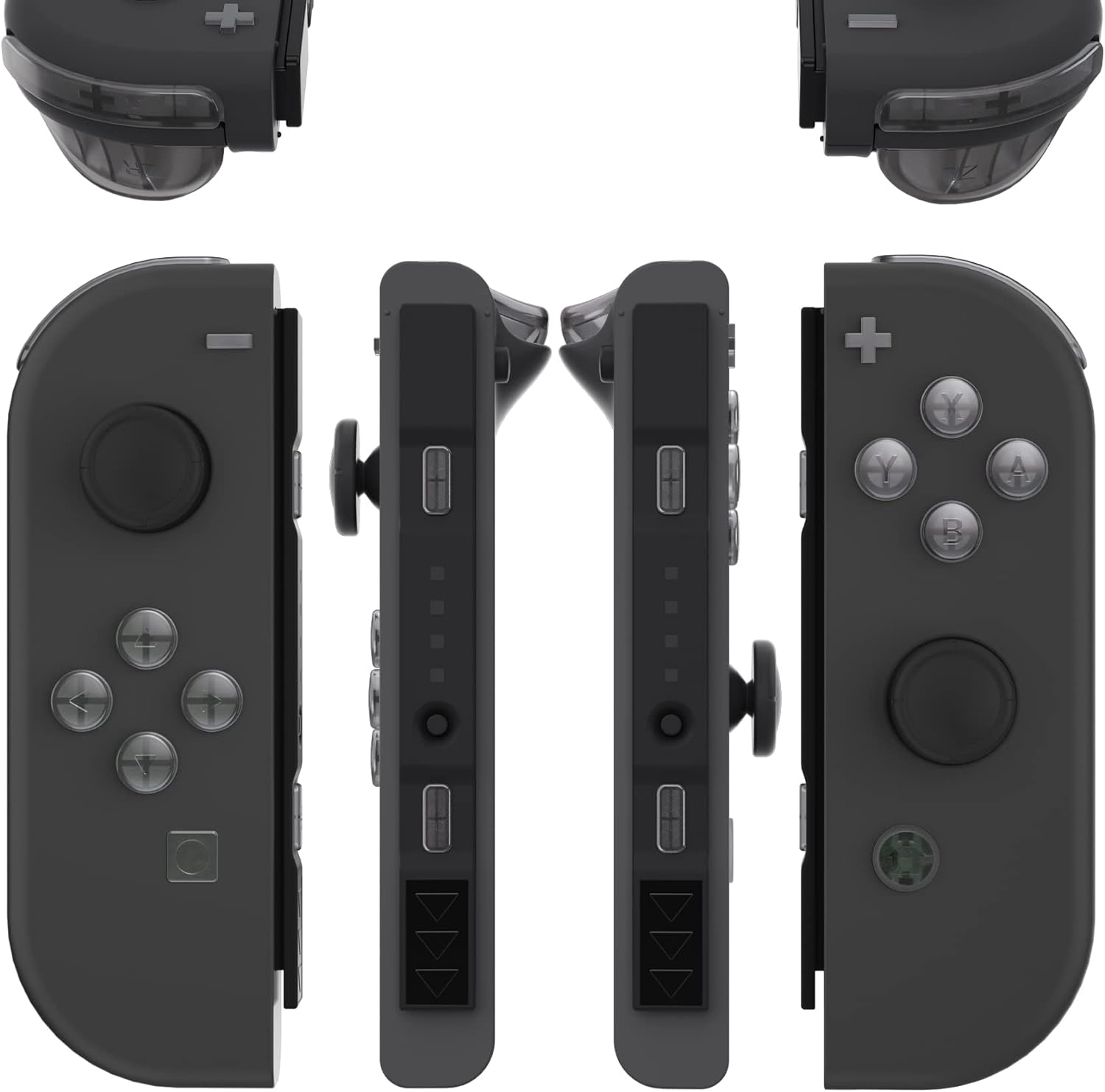 Extremerate Emerald Green Replacement ABXY Direction Keys SR SL L R ZR ZL Trigger Buttons Springs, Full Set Buttons with Tools for Nintendo Switch & Switch OLED Joy-Con - Joycon Shell NOT Included
