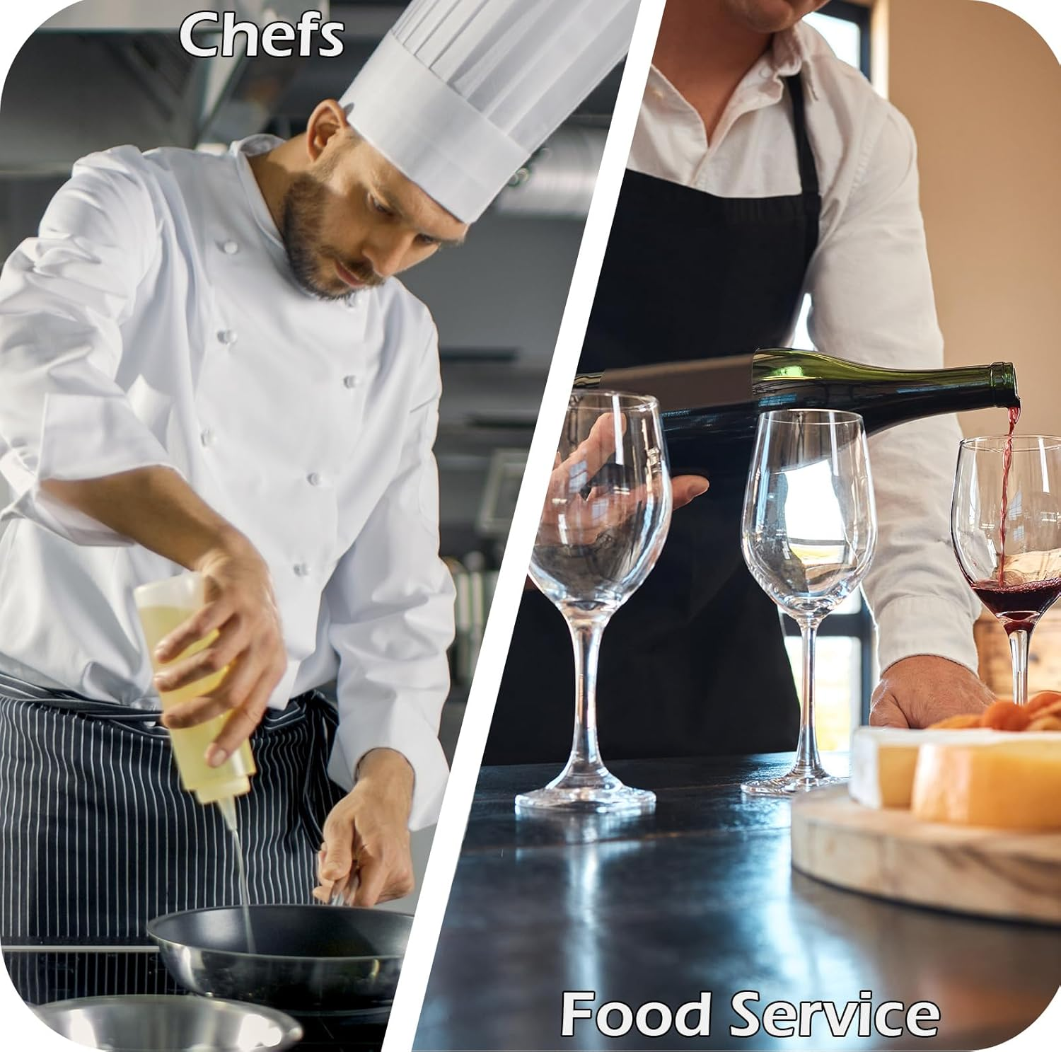 NAVEKULL Men'S Non Slip Food Service Shoes Water Resistant Kitchen Restaurant Chef Shoes Black Leather Slip Resistant Work Shoes image number 3