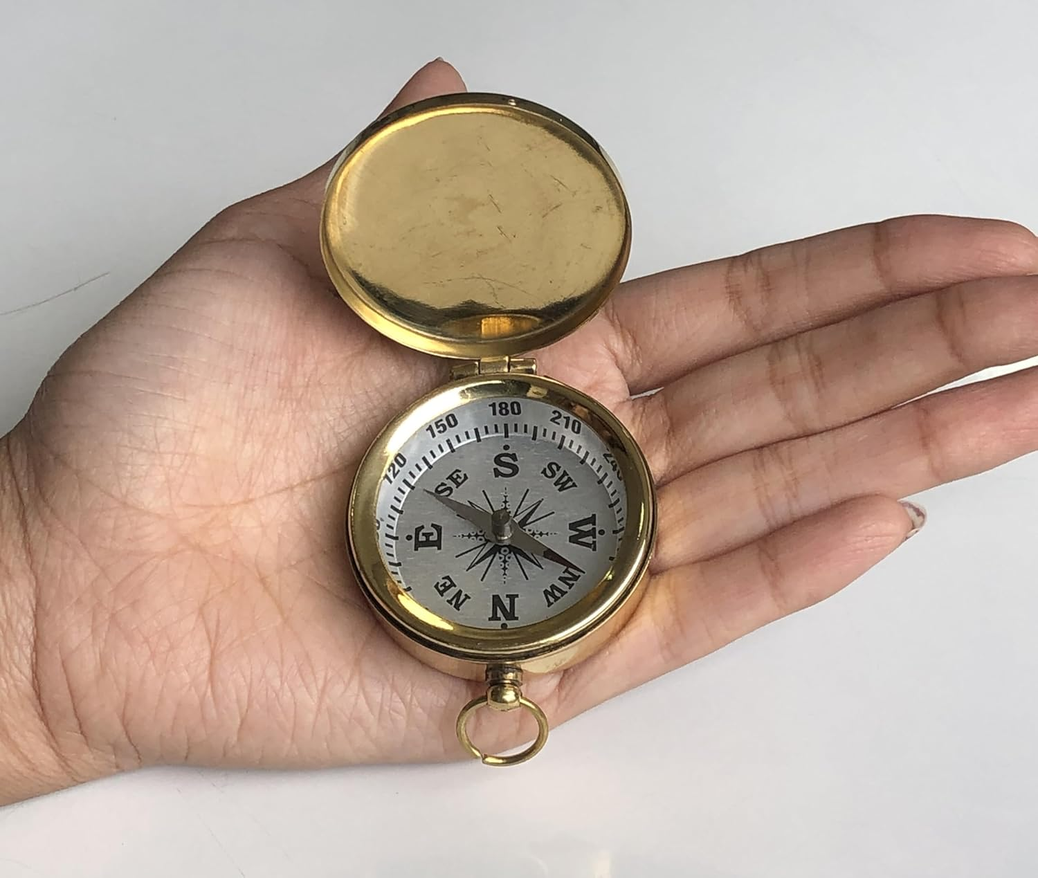 Nautical Brass Pocket Marine Compass Best Gift Set