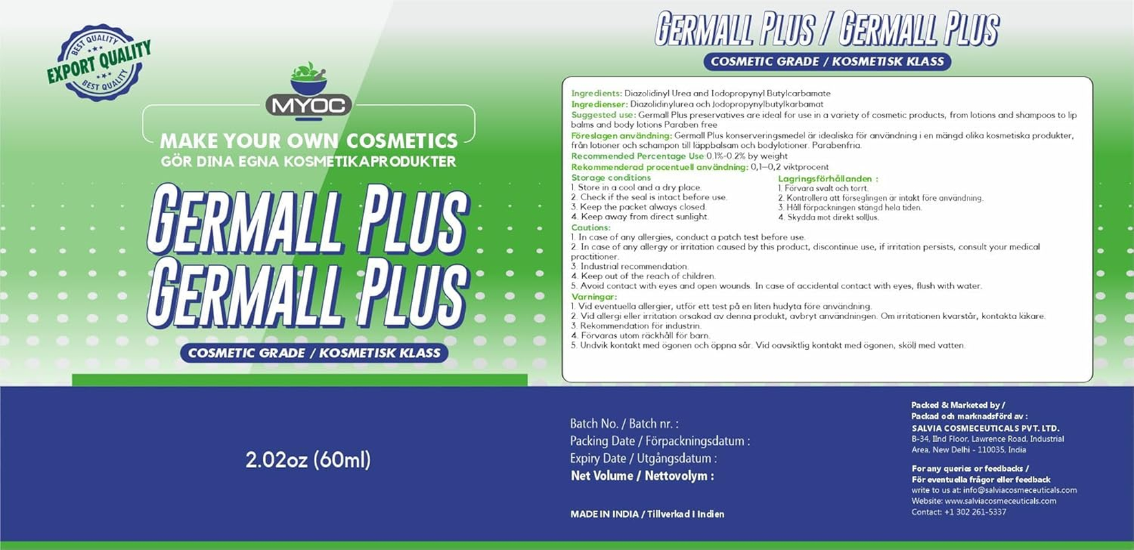 MYOC Germall plus Natural Preservative - Parent (60 Ml) image number 5