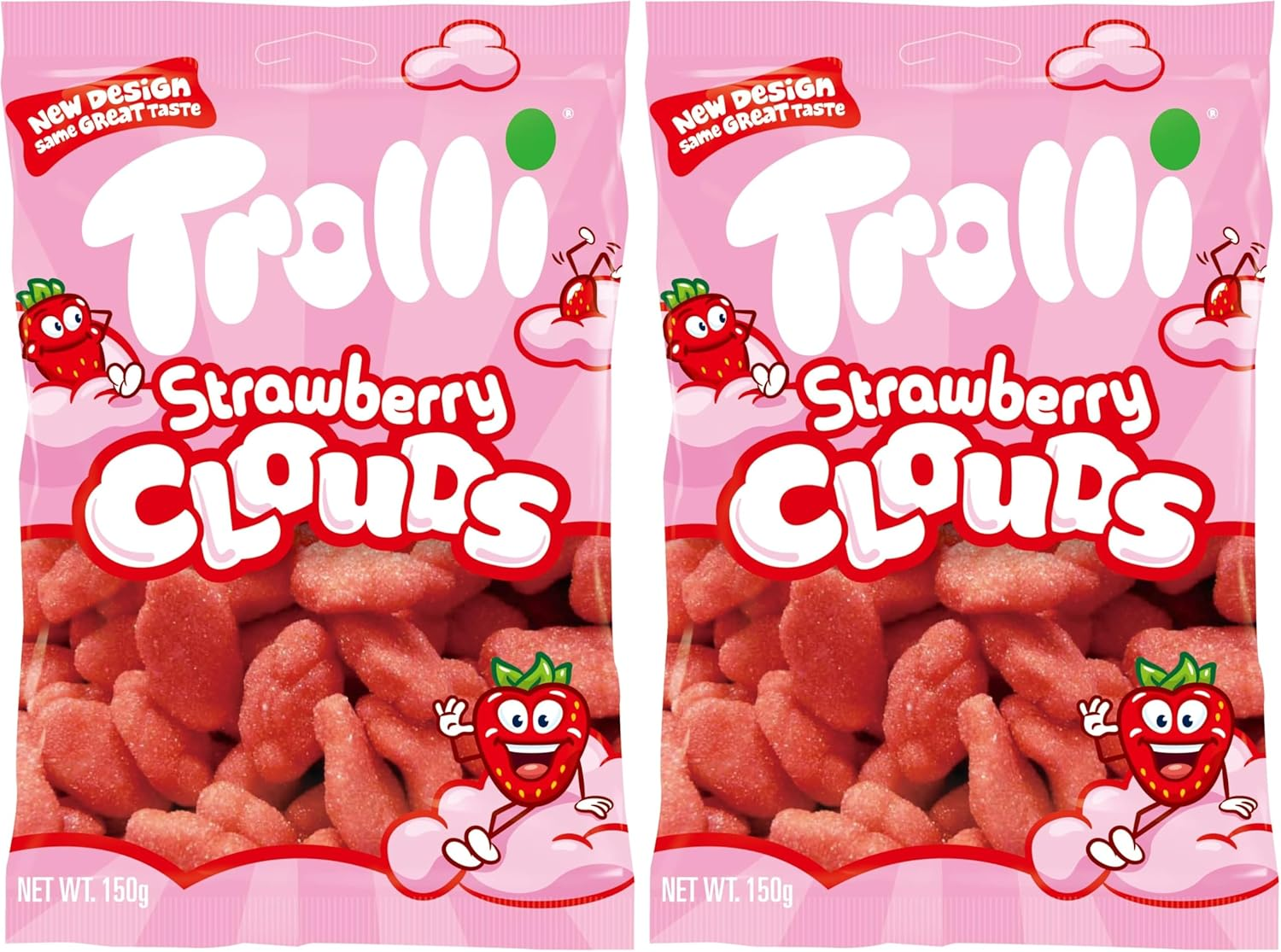 Trolli Strawberry Clouds Candy 150 G (Pack of 1)