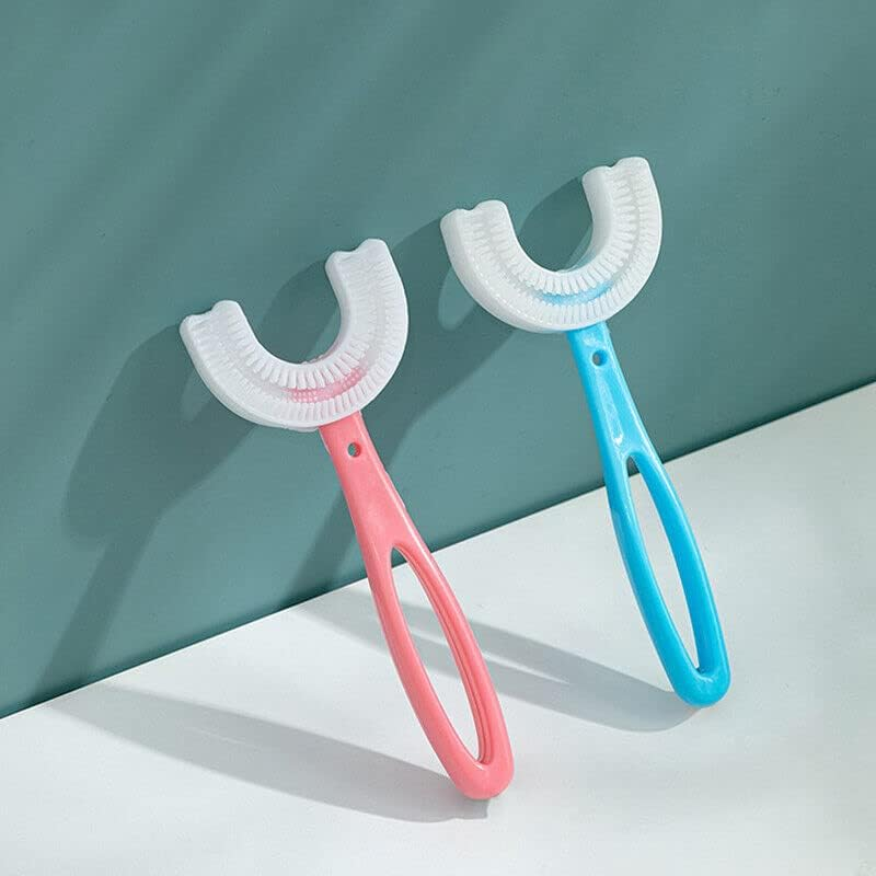 AIMALL Children U Shaped Toothbrush Soft Silicone Brush Head 360&deg; Oral Teeth Cleaning, Ideal for Ages 2-12 image number 2
