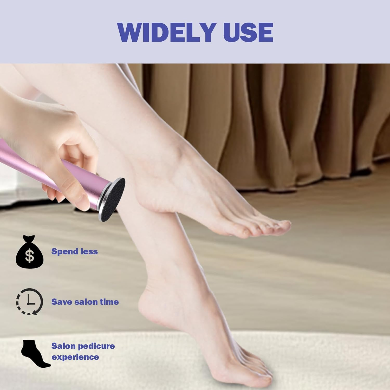 Replacement Sandpaper Discs Pad, 120 Mesh Callus Removal Pedicure Foot File Tools Accessories for Electric Foot File Pack of 120 image number 1