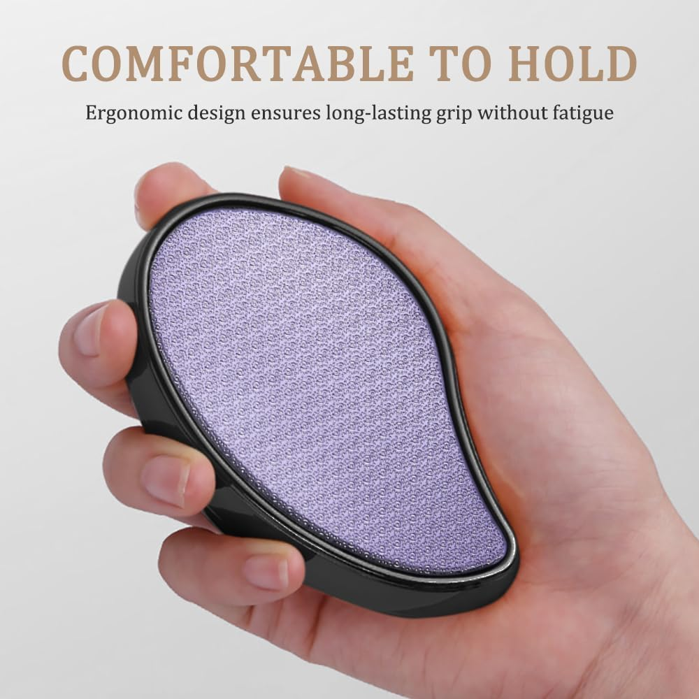 XFSRG 2-In-1 Nano Glass Callus Remover, Highly Effective Callus File, Pedicure for Feet, Callus Removal, Foot Care Device (Black)