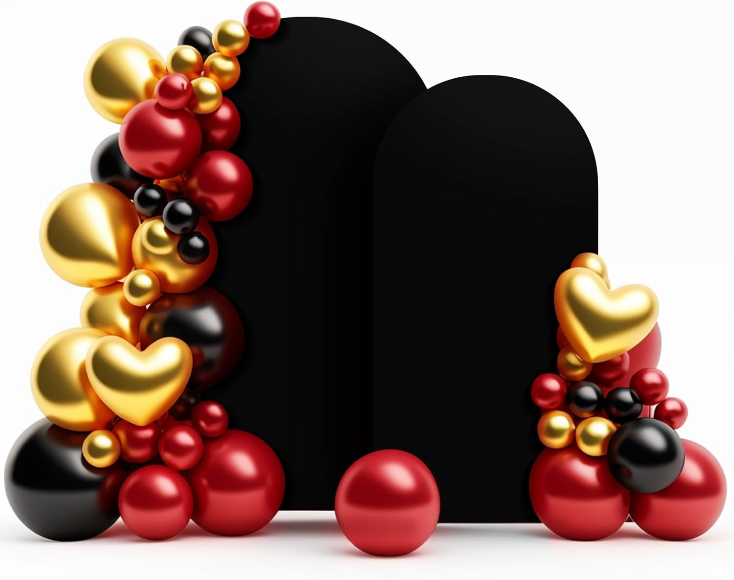 LEBENGURU Set of 2 Upgraded Wedding Arch, 6.6FT & 7.2FT Purple Spandex Fitted Arch Backdrop, round Top Chiara Stand Covers for Birthday Party, Baby Shower, Banquet & Balloon D&eacute;cor