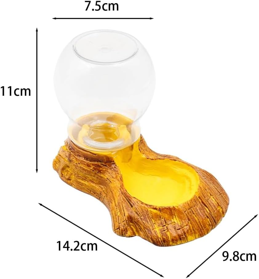 NUZAMAS Reptile Water Basin Automatic Waterer Dispenser Reptile Water Feeder Turtle Feeding Food Dish for Reptile Amphibians Tortoise Lizard Hamster image number 2