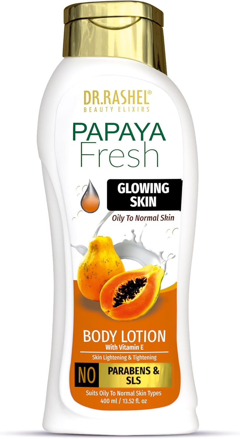 DR.RASHEL Papaya Fresh Body Lotion for Men & Women (400 ML) image number 5
