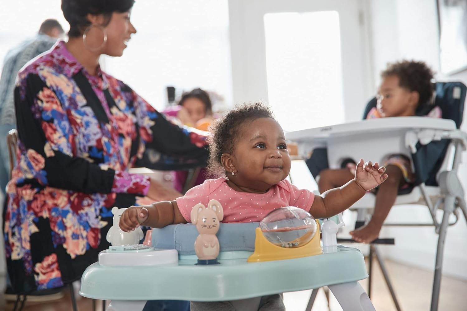 Cosco Play-In-Place Activity Center, Stationary Activity Center and Jumper, Organic Waves image number 6