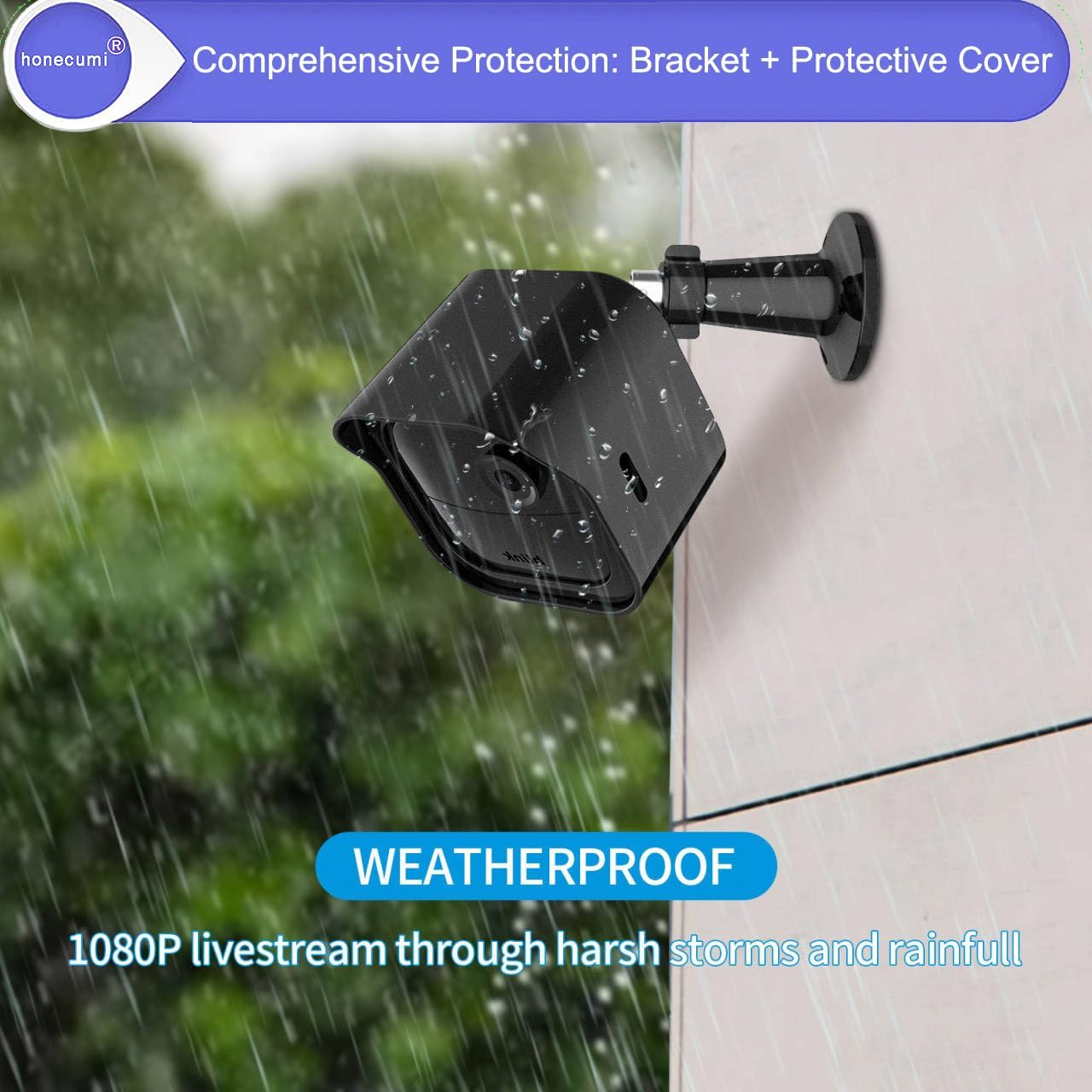 Blink Outdoor Camera Mount, 360&deg; Adjustable Blink Outdoor 4 & 3 Mount - Weatherproof & Robust Blink Camera Wall Mount, Blink Outdoor Camera Mounting Accessories for Indoor & Outdoor, Pack of 3 - Blink 34 Mount-3 Pcs image number 3