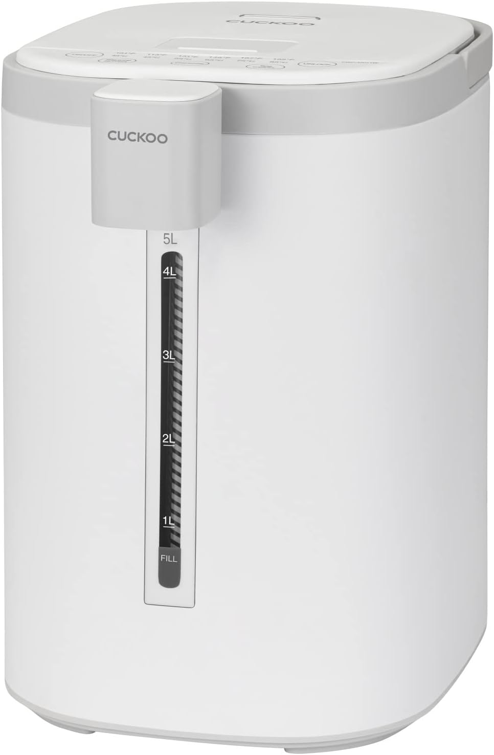 (CWP-A501TW) CUCKOO Automatic Hot Water Dispenser & Warmer, 6 Level Temperature Setting, Portable with Handle, Stainless Steel Inner Pot, Safety Child Lock White image number 2